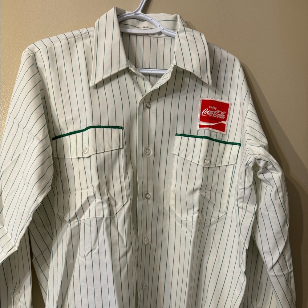 Vintage trademarked Coca- Cola uniform top